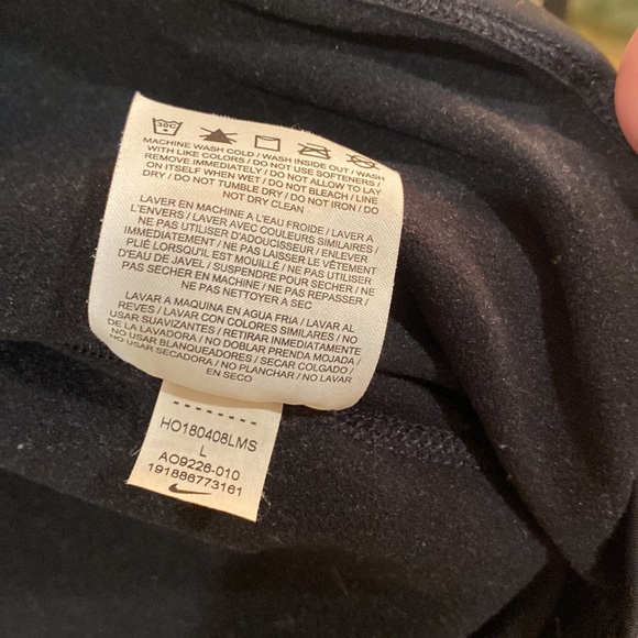 Nike Pro Warm Dri-Fit Sparkle Long Sleeve Slim Fit Womens Size Large - Picture 6 of 6